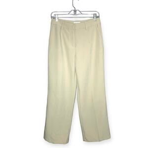 Avec Les Filles cream beige trouser dress work office pants women's size 4